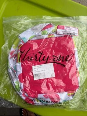 thirty-one Pink Floral Small Storage Bin